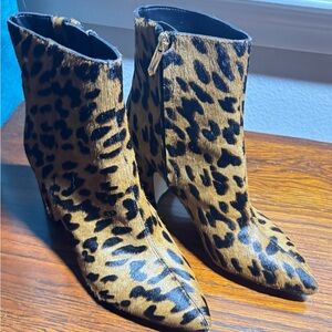 Sam Edelman Animal Print Heeled Boots